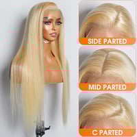 Image 4 of 13"x4" Straight 613 Lace Frontal Wig 