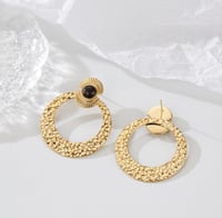 Image 2 of Cleo Hammered Earrings 