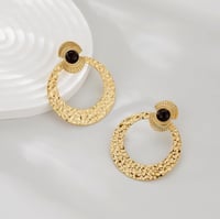 Image 1 of Cleo Hammered Earrings 