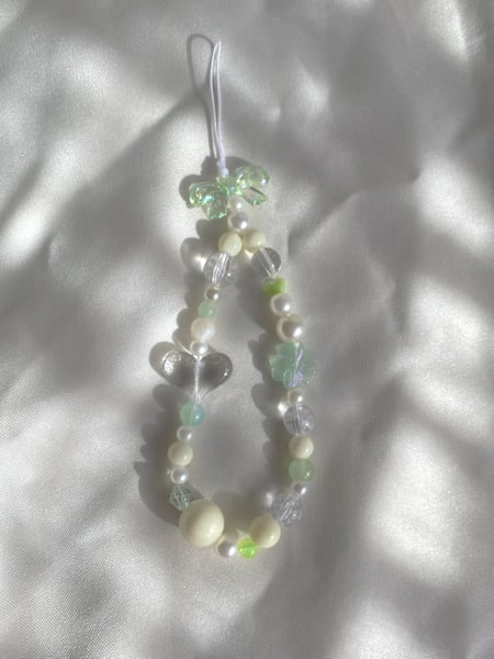 Image of green phone strap