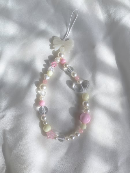 Image of pink phone strap