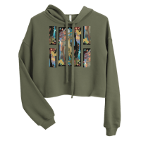 Image 1 of Wheel of Fortune Crop Hoodie