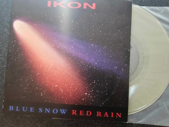 Image of IKON BLUE SNOW RED RAIN ORIGINAL 10" SINGLE CLEAR VINYL