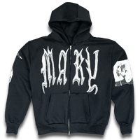 Image 1 of MARY BLACK ZIP HOODIE