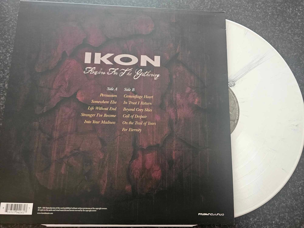Image of IKON FLOWERS FOR THE GATHERING WHITE VINYL LP