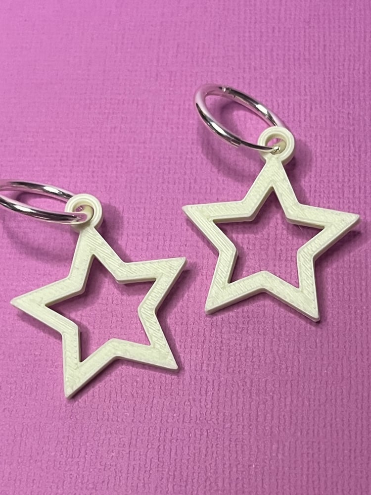 Image of 3D Printed Star Earrings