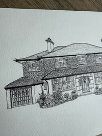 Image 3 of Custom Black and White House Portrait 