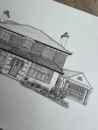 Image 4 of Custom Black and White House Portrait 