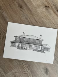 Image 2 of Custom Black and White House Portrait 