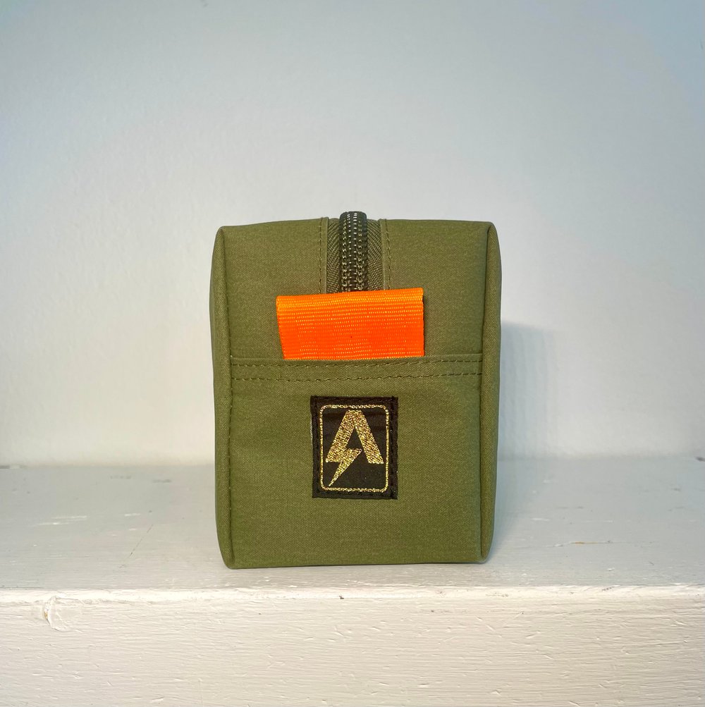 Image of WASH POUCH - KHAKI CANVAS