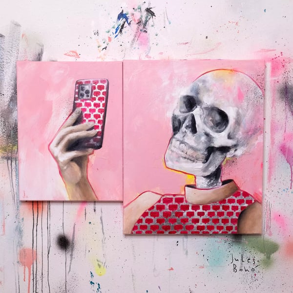 Image of Happier than ever | Original Painting | 2022