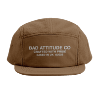 'BAD ATTITUDE CO' FLEECE CAP (BISCUIT)