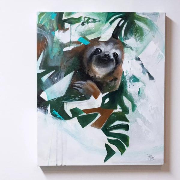 Image of The happy Sloth | Original Painting | 2021
