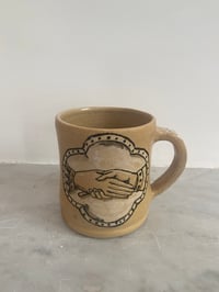 Image 2 of Mug (handshake + moon butterfly) 