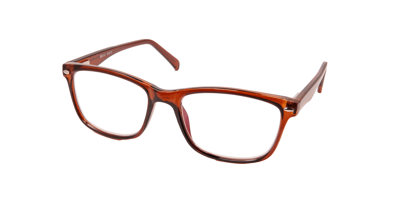 Image of Visa Reading Glasses (#112210) HEV Glasses, Brown