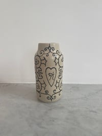 Image 1 of Small vase (heart ॐ) 