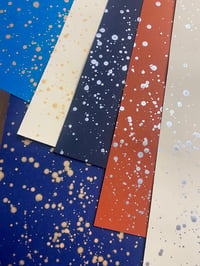 Image 6 of Metallic SPLATTER papers; MANY combinations available