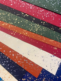 Image 1 of Metallic SPLATTER papers; MANY combinations available