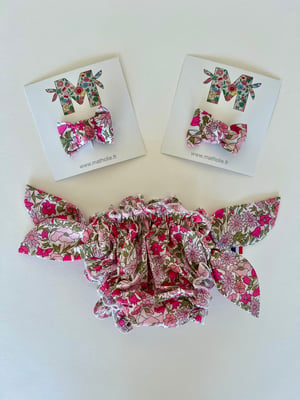 Image of Bikini en liberty Poppy and Daisy rose scintillant