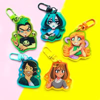 Image 1 of Total Drama Colourful Gradient Acrylic Keychains