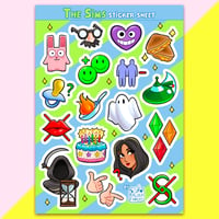 Image 1 of The Sims A6 Sticker Sheet