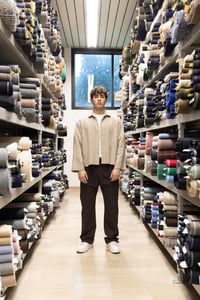 Image 3 of ÉFÉMÈRE Camel Heritage Tailored Wool Shirt 
