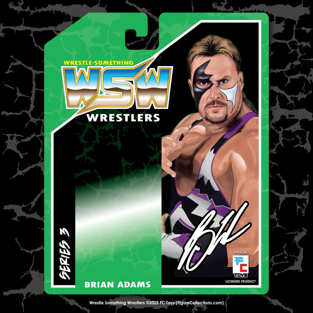 **PREORDER** BRIAN ADAMS WRESTLE-SOMETHING WRESTLERS SERIES 3 (PURPLE)