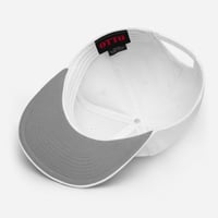 Image 5 of Birdflip® white snapback hat