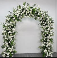 White Rose Floral Arch