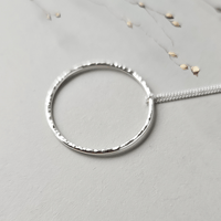 Image 2 of Sterling Silver open circle necklace - Nova