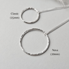 Sterling Silver open circle necklace - Nova