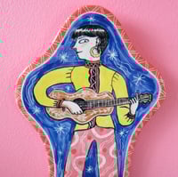 Image 1 of Cosmic guitarist tealight sconce 