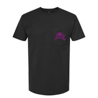 Purple Smoking Dog Pocket Tee