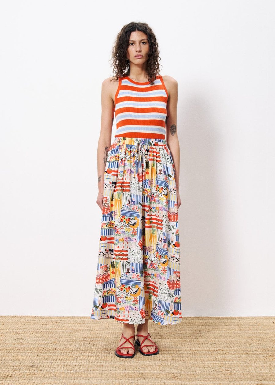 Image of 2-Falda Liliane  estampada