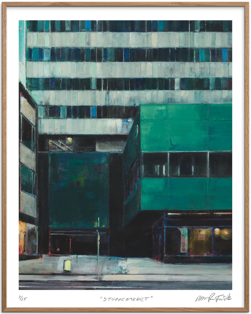 Image of Artprint / Giclée / Kunsttryk / "Stoppestedet" 