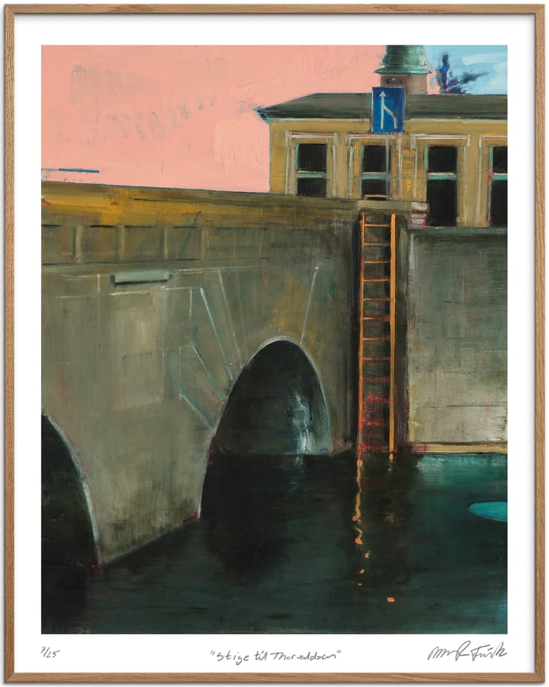 Image of Artprint / Giclée / Kunsttryk / "Stige til Thorvaldsen" 