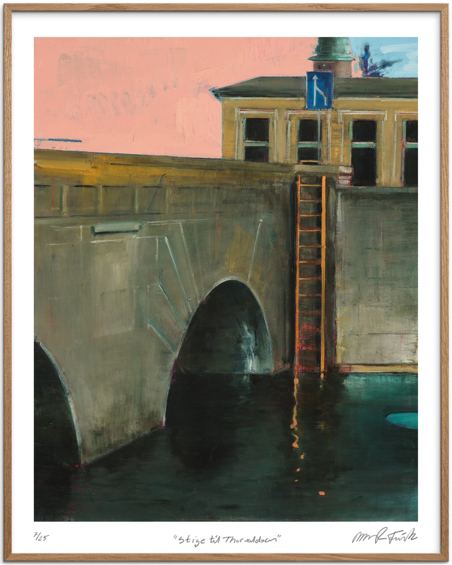 Image of Artprint / Giclée / Kunsttryk / "Stige til Thorvaldsen" 