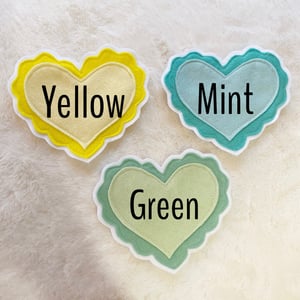 Image of Scalloped Heart Bookband ‘Go Away I’m Reading’