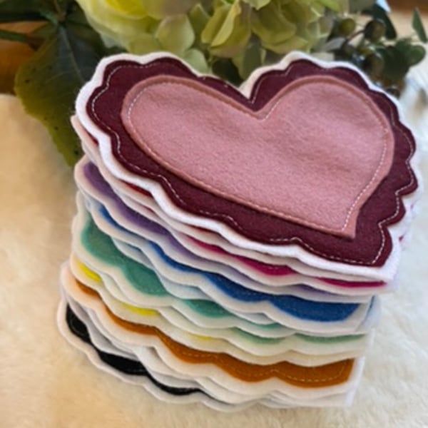 Image of Custom Personalised Scalloped Heart Bookband