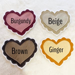 Image of Custom Personalised Scalloped Heart Bookband