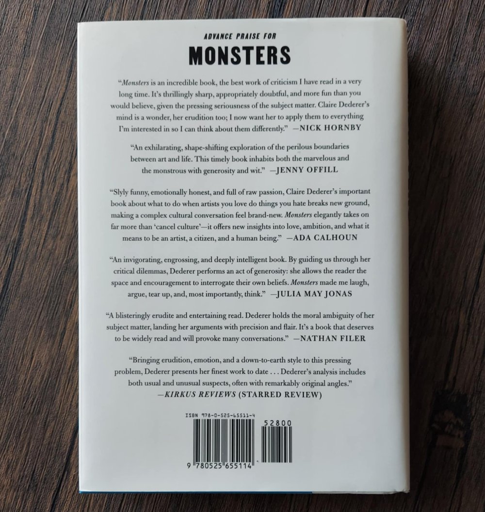 Monsters: A Fan's Dilemma, by Claire Dederer