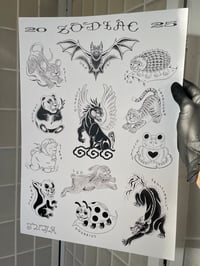The Zodiac Chart Print II