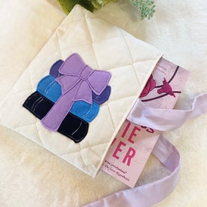 Image of Book sleeve- purple book stack