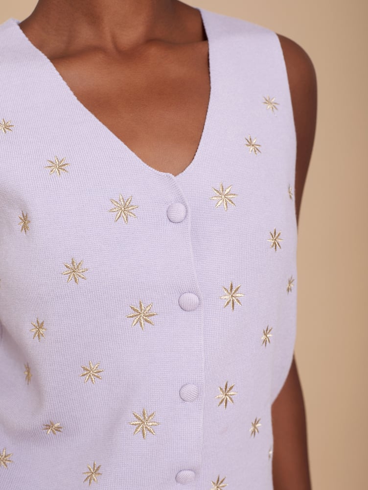 Image of Chaleco estrella color malava