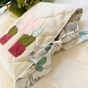 Image of Book sleeve- pink & green book stack