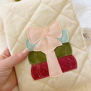 Image of Book sleeve- pink & green book stack