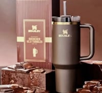 Image 4 of The Chocolate Gold Quencher H2.0 FlowState™️ Tumbler | 40 Oz.