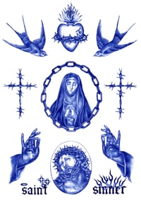 Image 1 of Saint/Sinner, A4 Print 