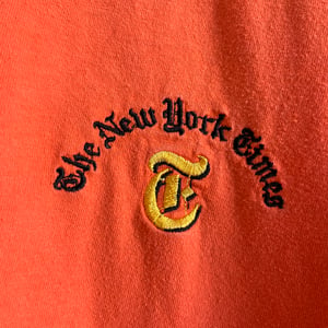 Image of New York Times Embroidered T-Shirt