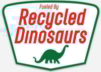 Fueled by Recycled Dinosaurs sticker 